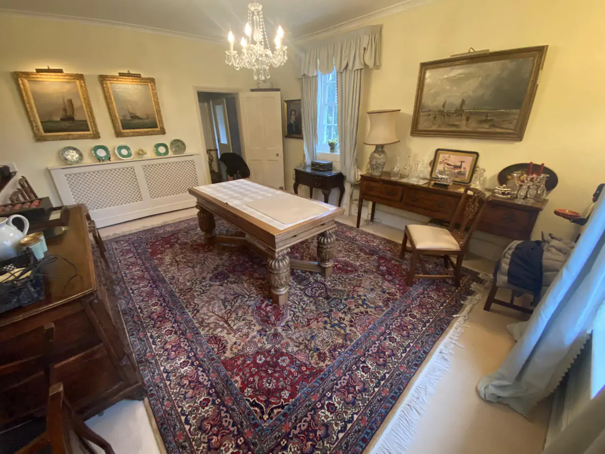 rug at customers home